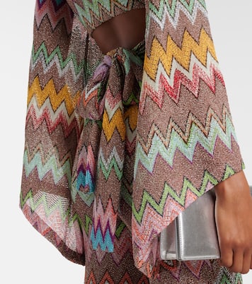 Top crop in lamé a zigzag | Missoni