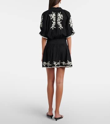 Minikleid aus Baumwolle und Leinen | Juliet Dunn