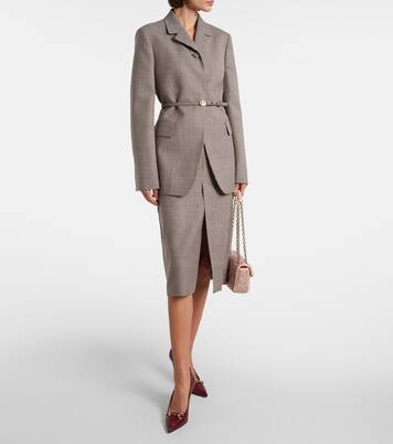 Erin GG Horsebit 85 leather pumps | Gucci