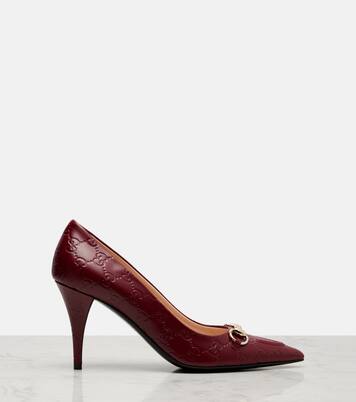 Erin GG Horsebit 85 leather pumps | Gucci