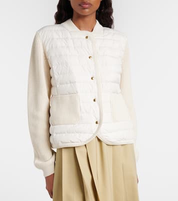 Down-paneled cotton cardigan  | Moncler