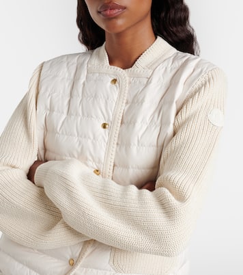 Down-paneled cotton cardigan  | Moncler