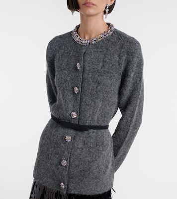 Belted embellished cardigan | Self-Portrait