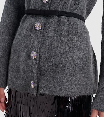 Belted embellished cardigan | Self-Portrait