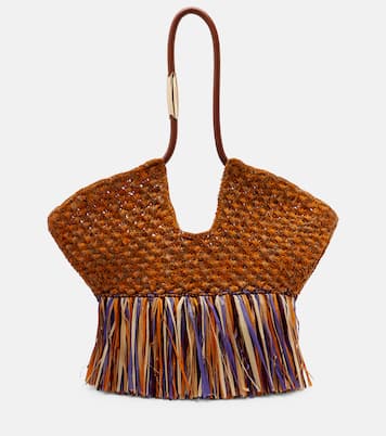 Goldentime Medium raffia tote bag | Zimmermann