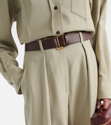 Dorian leather belt | Victoria Beckham