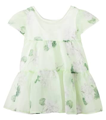 Bedrucktes Kleid aus Organza | Monnalisa