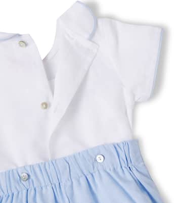 Baby Carlina embroidered top and shorts set | La Coqueta