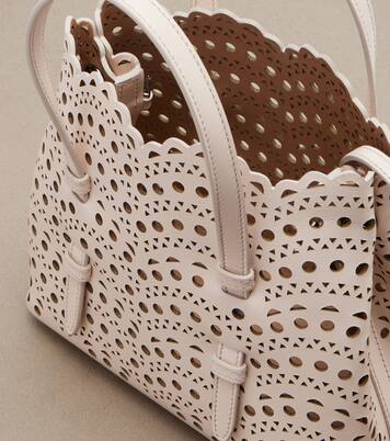 Mina 20 Vienne leather tote bag | Alaïa