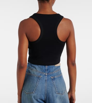 Cropped logo cotton tank top | Givenchy