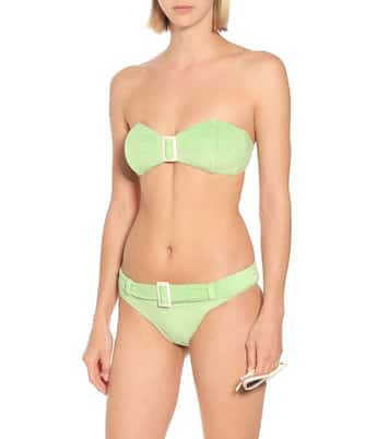 Buckle bandeau terrycloth bikini | Lisa Marie Fernandez