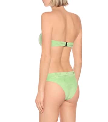 Buckle bandeau terrycloth bikini | Lisa Marie Fernandez