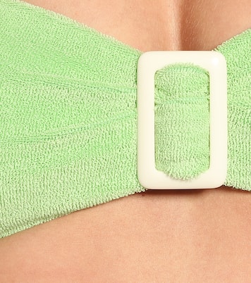 Buckle bandeau terrycloth bikini | Lisa Marie Fernandez
