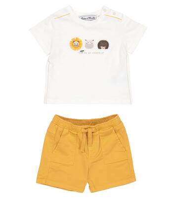 Bébé – Ensemble t-shirt imprimé et short en coton | Tartine et Chocolat