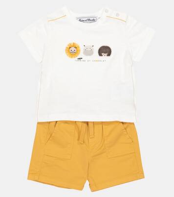 Bébé – Ensemble t-shirt imprimé et short en coton | Tartine et Chocolat