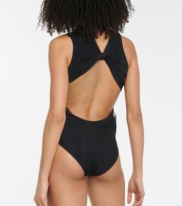 Cutout mesh and stretch-jersey bodysuit | Rick Owens