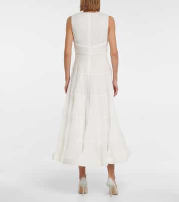 Postcard organdie midi dress | Zimmermann