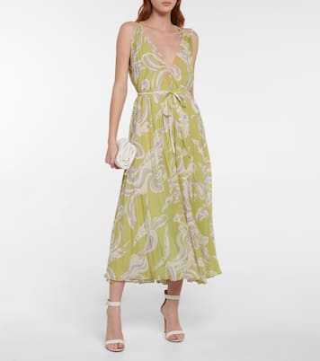 Bedrucktes Midikleid aus Georgette | Pucci