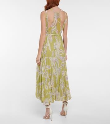 Bedrucktes Midikleid aus Georgette | Pucci