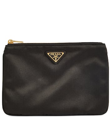 Satin eye mask and pouch set | Prada
