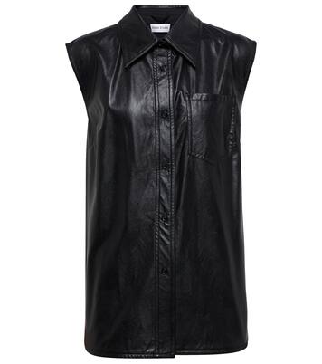 Arya faux leather top | Stand Studio