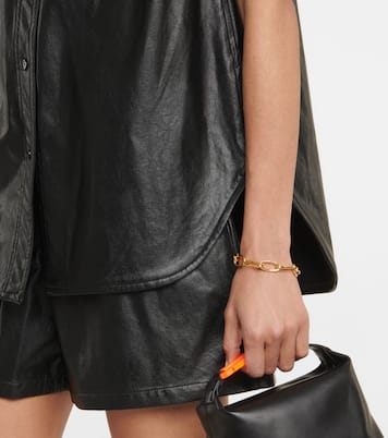Arya faux leather top | Stand Studio