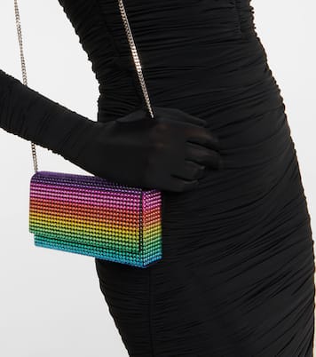 Clutch Superamini Paloma con cristalli | Amina Muaddi