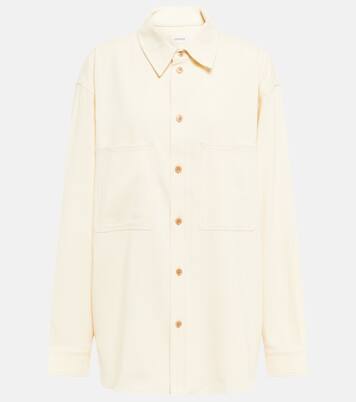 Chemise oversize en coton et laine mélangés | Lemaire