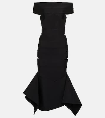 Abito midi con scollo bardot | Alexandre Vauthier