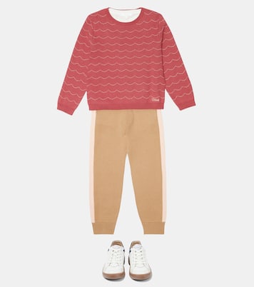 Pullover in maglia lamé di misto cotone | Chloé Kids