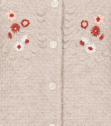 Baby - Cardigan in lana con ricami | Tartine et Chocolat