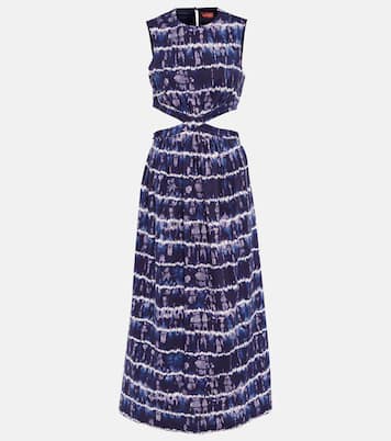 Ashima cutout cotton-blend midi dress | Altuzarra