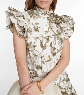 Pomona printed cotton minidress | Erdem