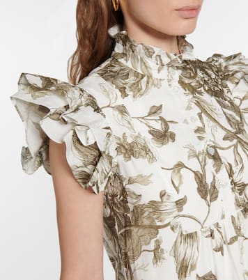 Pomona printed cotton minidress | Erdem