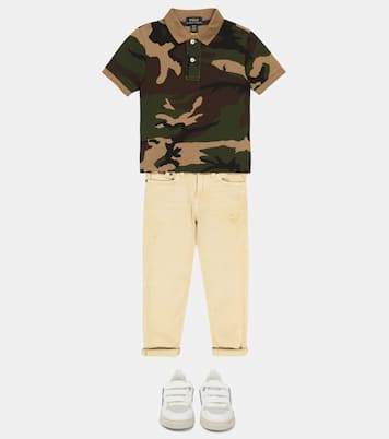 카무플라주 코튼 폴로 셔츠 | Polo Ralph Lauren Kids