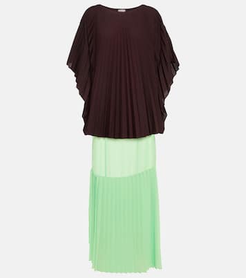 Pleated poplin midi dress | Dries Van Noten