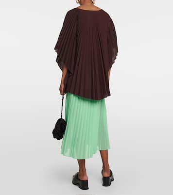 Pleated poplin midi dress | Dries Van Noten