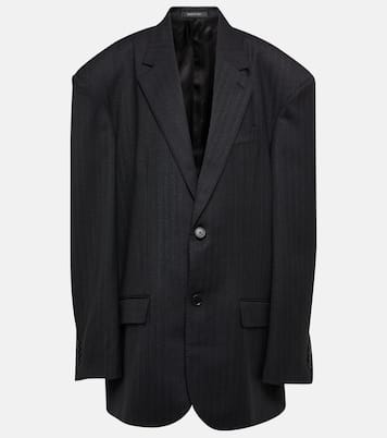 Blazer oversize in twill di lana | Balenciaga