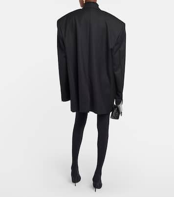Blazer oversize in twill di lana | Balenciaga