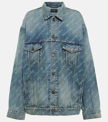Balenciaga denim logo jacket 2025