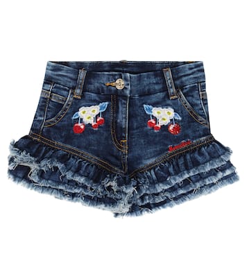 Shorts di jeans ricamati | Monnalisa