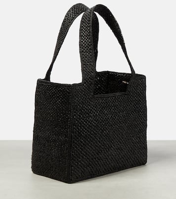 Tote Medium Paula's Ibiza de rafia con logo | Loewe