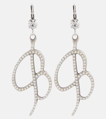 Orecchini con logo e cristalli | Blumarine