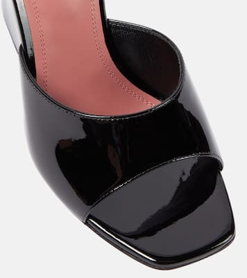 Wedge-Pantoletten Lupita aus Lackleder | Amina Muaddi