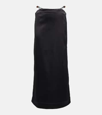 Satin maxi skirt | Ganni