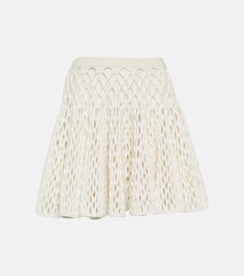 Minifalda de punto con tiro alto | Alaïa