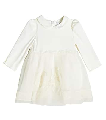 Baby - Abito in jersey con colletto | Monnalisa
