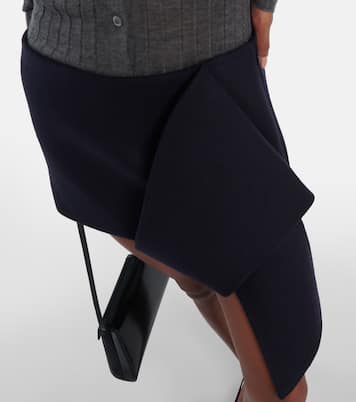 Minifalda Cloth de lana y cachemir | Prada