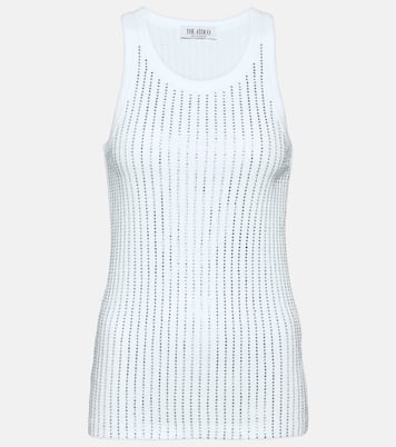 Tank top in cotone con cristalli | The Attico