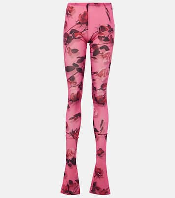 Leggings semitrasparenti con stampa | Blumarine